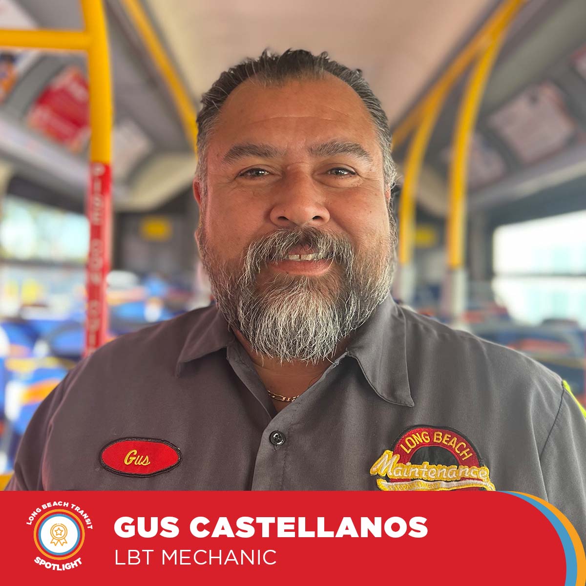 Empleado de Long Beach Transit destacado Gus Castellanos