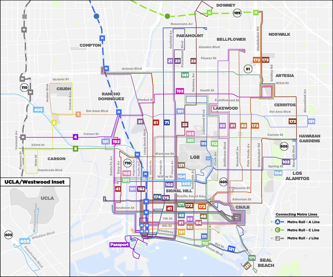 Routes and services ridelbt long beach transit