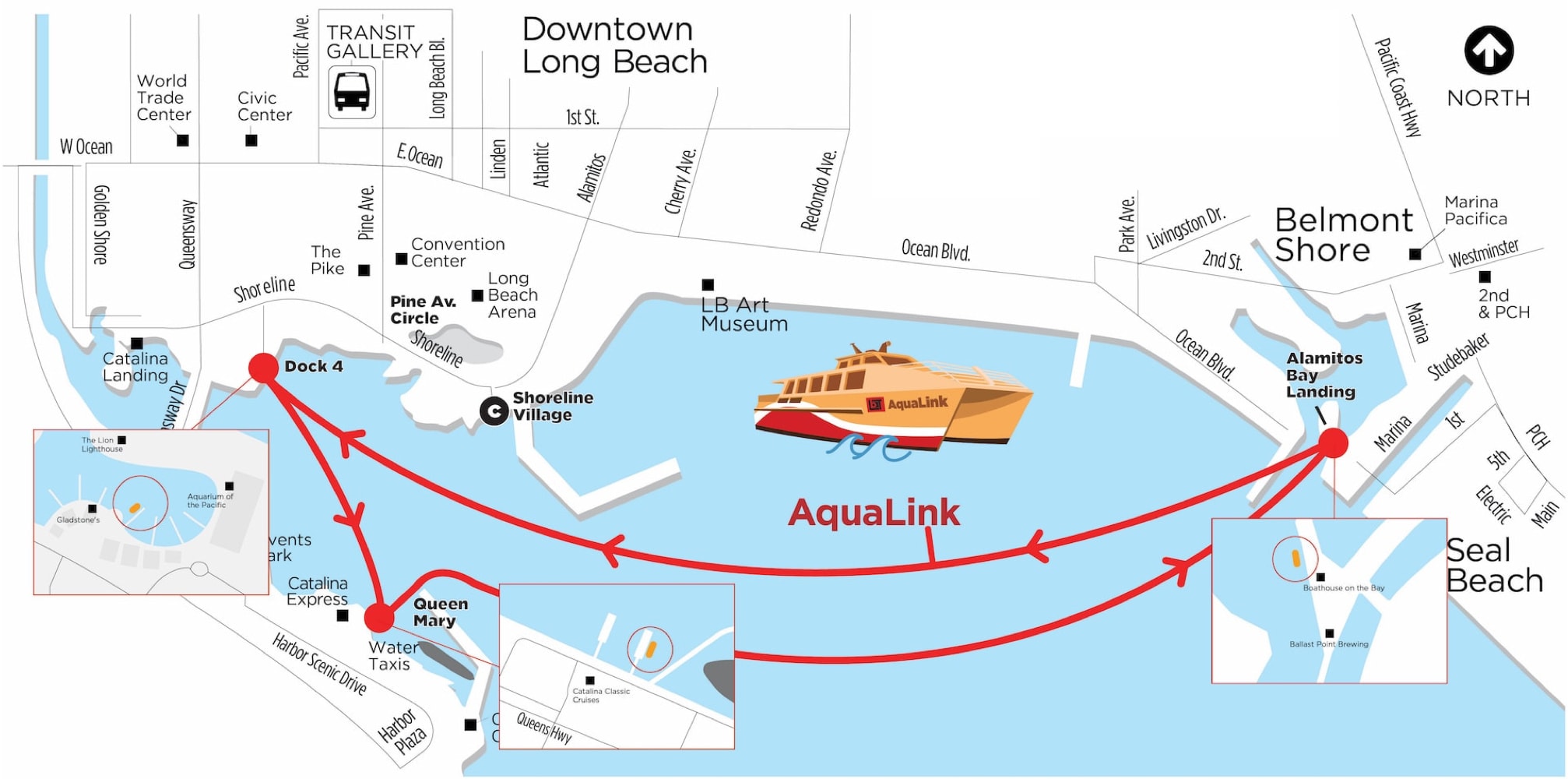 = Aqualink boarding map