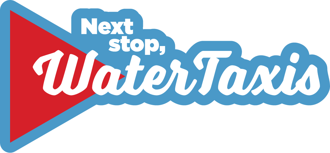 ENG Blue Text saying Water Taxis and Long Beach Transit logo